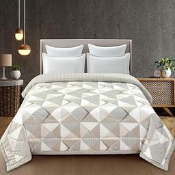 Florida AC Comforter Made of Microfiber 200 GSM Duvet for Double Bed/Quilt Blanket Lightweight for All Weather-Rose02| TC - 144-image-19