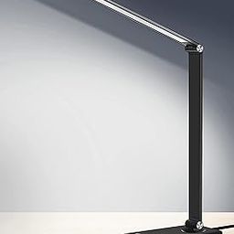 AFROG Multifunctional LED Desk Lamp with USB Charging Port, 5 Lighting Modes,5 Brightness Levels, Sensitive Control, 30/60 min Auto Timer, Eye-Caring Office Lamp，8W，5000K-0