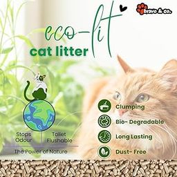EcoLit Bamboo Cat Litter 5kg | Chemical-Free, Eco-Friendly & Sustainable | Odor Elimination & High Absorption | Dust-Free Litter for Multiple Cats | Comfortable & Easy Cleanup-image-57