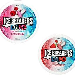 Ice Breakers Duo Fruit + Cool Raspberry 36 G,Sugar Free Mints With Cooling Crystals And Ice Breakers Duo Fruit + Cool Strawberry 36 G,Sugar Free Mints With Cooling Crystals-image-4