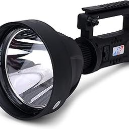 REALBUY LED Search Light 15W with 4000 mAh Lithium-ION Battery (Range UP to 1 KM.) Water-Proof Super Bright Rechargeable Handheld Torch - 1 Year Warranty-4