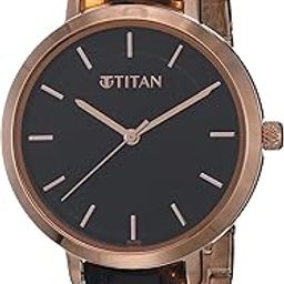 Purple Acetate Quartz Analog Black Dial Brass & Acetate Strap Watch for Women-NS95188KD01-image-46