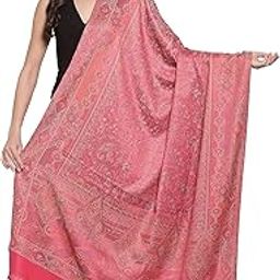 Women's Jamawar Shawl, Navy blue-image-56