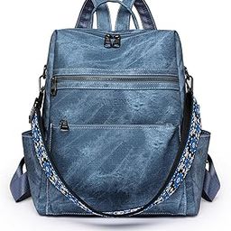 PU Leather Backpack Purse for Women Fashion Multipurpose Design Handbag Ladies Shoulder Bags Travel Backpack-image-7