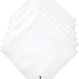 Mrunals fashion- Handkerchief (pack of 6) with ‘J’ Embroidery, Size 45 cmx45 cm, Color white, embroidery color Black., L (MF/AZ/HK/20211110)-picture-32