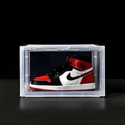 NestPlay Shoe Storage Organizer Box for Sneakers – Transparent, Heavy Duty, Stackable with Magnetic Door – Large Plastic Shoe Box for Men & Women, Multipurpose Storage (Trasparent, Pack Of 1)-18