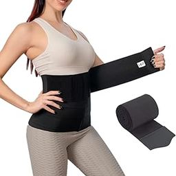 Body Shapewear & Tummy Shaper Belt for Women & Men Used for Postpartum Recovery, Weight Loss, Muscle Toning, Fitness Exercise, Workout, Back Support, Gym, Yoga (Black)-image-55