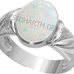 5.25 Ratti 4.00 Crt Australian Opal Ring Original Certified White Opal Gemstone Ring Lab Tested for Men and Women-picture-4