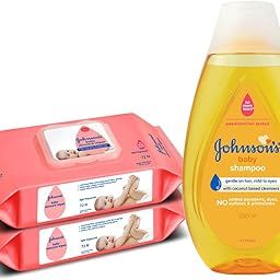 Johnson's Baby Skincare Wipes With Lid, 72s Twin Pack & Johnson's Baby No More Tears Shampoo 200ml-image-85