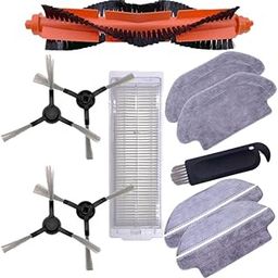 11x MIUI Robot Cleaner Parts Side Brush+Main Brush+Mop Cloth+Filter Screen-image-36
