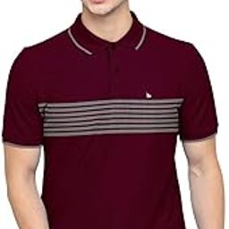 Mens Regular Fit Printed Cotton Collared Tshirt/Polo Tshirt-image-38
