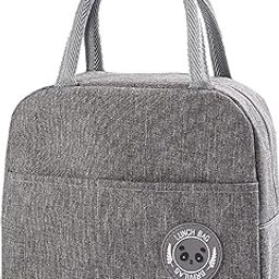 Milton Lunch Bag for Men Women Kids Nylon Insulated Portable and Reusable Travel Leak Proof Hot and Cold Lunch Bags for Office, College, Picnic and School - Grey-image-6