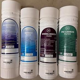LG Ro Service kit Original for with Membrane, Sediment, Pre Carbon, Mineral Booster Filter LG Plastic Ro Kit Removes Chlorine Fluoride Heavy Metals Pure Water and Healthy Life R-68-picture-20