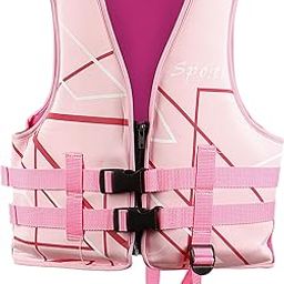 CONQUEST Swimming Life Jacket for Kids | Floating Vest (4-7 Years) Weight Capacity Upto 25 Kg, Pink (AR-2945-PNK-L)-image-59