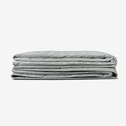 Quilted Stitch Detail Grey Premium & Luxury 100% Cotton Voile & Canvas Bedspread (Bedsheet)- Square | Ideal for Home Décor & Bedroom Styling | Size: 94.5 x 94.5 Inches |-picture-30