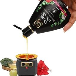 TRU HAIR & SKIN Castor Hair Oil with Heater-50ml-image-47