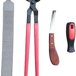 BNF® 3pcs Horseshoe Manicure Hoof Trimming Tools Hoof Nipper File w/Handle Set|Sporting Goods | Outdoor Sports | Equestrian | Horse Care & Grooming-image-36