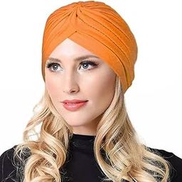Stretch Polyester Turbans Pagri Head Bennie Cover India's Hat Twisted Headwrap Men & Women-image-5