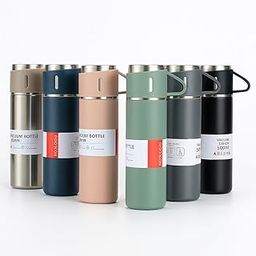 HOMIQA Vacuum Insulated Water Bottle 500ml | Stainless Steel Thermos Flask | BPA-Free, Leakproof, Hot & Cold for 12 Hours | Travel Mug for Office, Gym, School, Outdoor Use, Men & Women-image-39