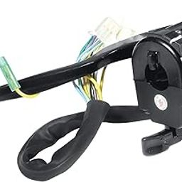 Uno Minda SW-0251A-M01 Handle Bar Switch Lever Assembly (Left Hand Side) With Kick Start- 8 Pin Female White Coupler, 3 Pin Male, 1 Bullet Terminal For TVS Star City/Star Sport-picture-17