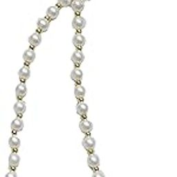 Snowy's Shop Pearl Phone Charm Wristlet for Girls – Cute Bow Bead Chain Lanyard for Teens Women, Short Anti-Lost Strap & Phone Decoration-27