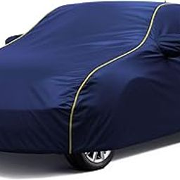 Waterproof Car Cover for Hyundai Grand I10 Nios UV & Weather Protection, Soft Cotton Lining, Windproof Elastic Hem, Adjustable Buckle, Mirror & Antenna Pockets, Durable & Scratch-Resistant – Blue-28