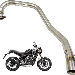 Dhe Best Bike Premium Bend Pipe Middle Muffler Pipe Stainless Steel Suitable For Triumph Speed 400-26