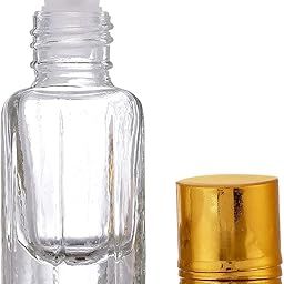 6ml Empty Bottles Transparent Refillable Reusable (Set of 3) Roll on Glass Bottle for Attar | Perfumes | DIY | Aromatherapy | Essential Oils (Pack of 3)-8