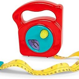 Battat – Toy Measuring Tape – Working Reel & Easy-Hold Handle – Tool Discovery Carousel – Metric & Imperial Units – 2 Years + – Big Tape Measure-32