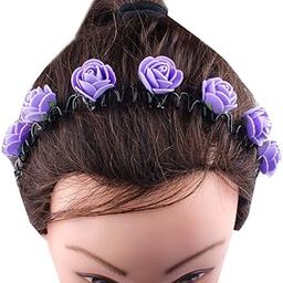 2 pcs Hair Bands Head Bands Accessories For Girls Purple 20 Gram Pack Of 1-42