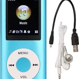 MP3 Player, Portable Lossless Sound Player with Earphone 1.8 Inch LCD Screen, Supports up to 64GB (Blue)-19