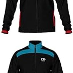 Pack of 2 Men's Athletic Gym Running Sports Zipper Sports Black & Red Jacket Fabric NS Lycra 85GSM with Mesh Lining 60GSM, Moderate stretch, Lightweight, fabric but durable-picture-17
