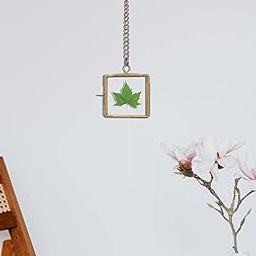 Spaziomaker Collection Home Decor Glass & Metal Golden Hanging Frame/Photo frame with double sided glass for Wall Decoration (Gold, Size - 2"x2" Inch, Pack of 1)-image-44