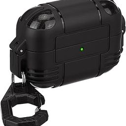 Amazon Basics Tough Rugged Shockproof with Lock Cover Case Compatible with AirPods Pro 2 / AirPods Pro GEN-2 (2022)-image-34