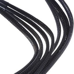 CALANDIS 1 to 5 X 4 Pin Fan Y Splitter Power Extension Cable Fans Splitter Lead All Black Sleeved-67