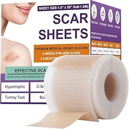 STARTIPS Soft Silicone Strap for Surgical Scars Painless Scar Treatment Washable and Reusable Medical Silicone Strips-image-25