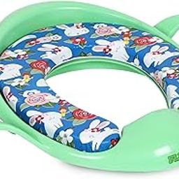 FLIPZON Premium Baby Cushioned Potty Seat, Toilet Seat with Handle for kids (Mint Green)-image-28