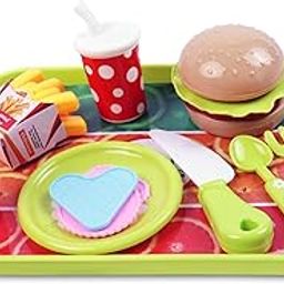 Toyshine Fast Food Party Play Food Set, Pretend Play Food Toy | Best Gifts Food Playset for Boys Girls Kids - B-image-5