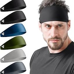 Sweat Headbands for Men Sweatbands for Mens Headband Running Sweat Bands Headbands Men Workout Sports Hairband for Men Thin Fitness Gym Yoga Men Headband-image-14
