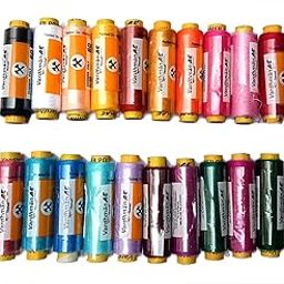 VARDHMAN Polyester Original Brand Sewing Threads, 20 Basic Shades Reels, 180 Mts Each Spool, Fast Color, Multicolour-picture-6
