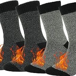 Thermal Socks Men - Winter Warm Socks for Cold Weather Crew Socks - Cozy Soft Thick Christmas Boot Socks Size 7-11-image-23