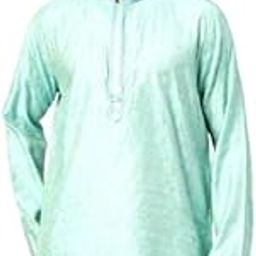 Mens Blue Short Kurta-image-92