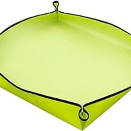 UJEAVETTE Transplanting Mat Yard Folded Tool Bonsai Outdoor Garden Plant Repotting Mat Green-image-77