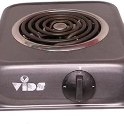 VIDS 2000 Watt Coil Electric Stove (Jhonson Body) / Open Coil Stove/G Coil Hot plate/Electric Cooking Heater/Induction Cooktop (Mild Steel body) (1 Burner) Dark Grey-32
