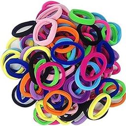 Generic Rubber bands for baby girls hair admirable set of 100 pieces multicolor band-image-14