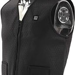 Smart Electric Heating Vest, Constant Temperature Comfortable 3 Temperature Settings USB Powered Electric Heated Vest Black for Winter (L)-image-56