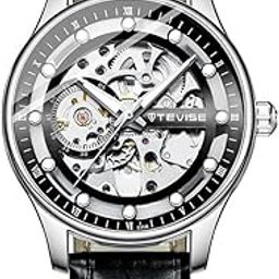 TEVISE Mens Watch Automatic Mechanical Skeleton Dial Luxury Wrist Watch for Men-29