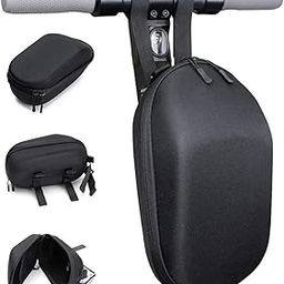 ALMEKAQUZ Scooter Storage Bag for M365 Scooter and ES Series, Electric Scooter Front Hanging Bag Durable EVA Fit for Carring Charger Tools, Compatible M365 / ES, Black-image-79