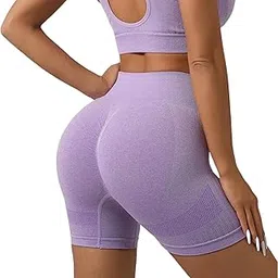 ketkar Women Gym Push Up Seamless Gym Yoga Sport Cycling Fitness Workout High Waist Shapeware Short | Butt Lift Workout Tummy Control Stretchy Shorts for Women-picture-49