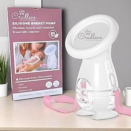 CRADLEVE Silicone Breast Milk Collector with Suction Base, Breast milk saver pump, Dust Proof Cap with adjustable strap | BPA-Free Food Grade, Breast Milk Saver for Breastfeeding Mothers, 5oz/150ml-image-65